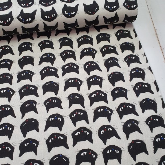 Canvas - Katzen schwarz-weiss aus Japan