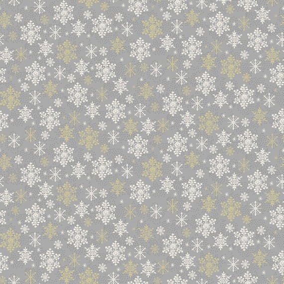 Makower - Scandi - Snowflake grey
