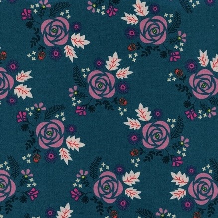 Cotton and Steel - Akoma - Wildflower - Teal