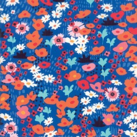 "Little Flowers" navy - Botanica- Moda Fabrics