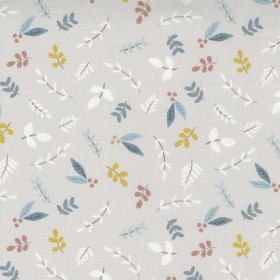 Little Ducklings - Foliage Sprigs grey - Paper and Cloth  - Moda Fabrics