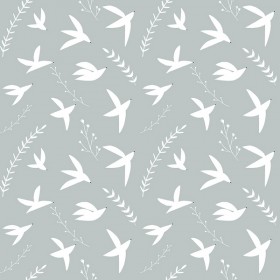 RJR Fabrics - Pond Life - Birds in Flight - sky