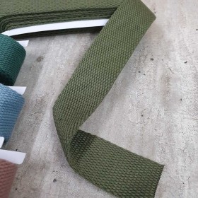 Gurtband khaki grün - 2m - 30mm breit