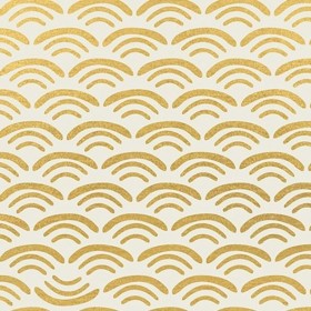 Ruby Star Society Canvas - Koi Pond - Smile and Wave - metallic gold