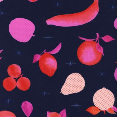 Cotton and Steel - Fruit Dots - Fruit Stand navy