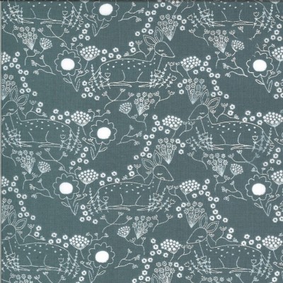 Meadow Deer sky - Dwell in Possibility von Gingiber - Moda Fabrics