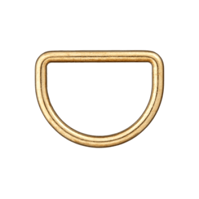 D-Ring gold glänzend - verschiedene Breiten