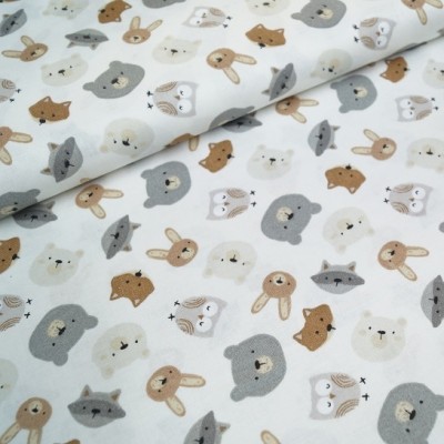 3 Wishes Fabrics - Woodlands - Little Critters