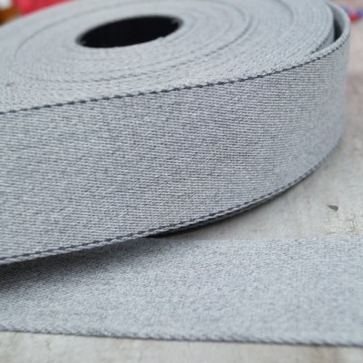 Pinstripe Gurtband 40mm breit - hellgrau