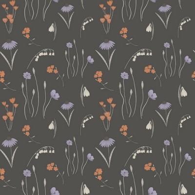 RJR Fabrics - Pond Life - Mini Meadow - grey