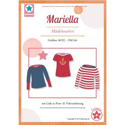 Mariella Farbenmix Mädchenshirt Schnittmuster