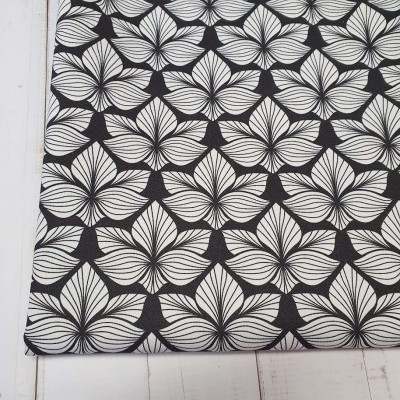 MYO Design Twill - Lotus - black and white