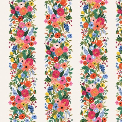 Cotton and Steel - Rifle Paper Co. - Wildwood - Floral Vines - weiss