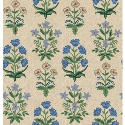 Cotton+Steel Canvas - Camont - Mughal Rose - blue