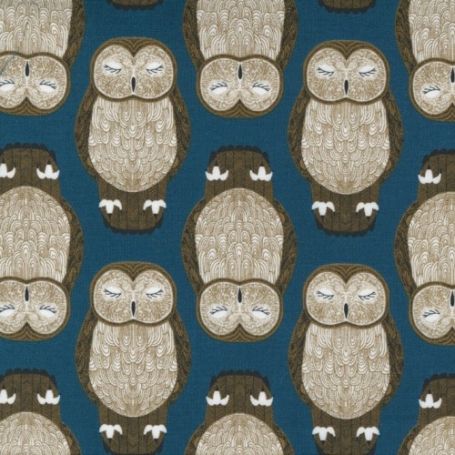Nocturnal - Sleeping Owls lake - Moda Fabrics