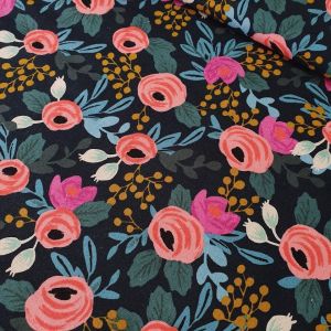 Cotton+Steel Canvas - Menagerie - Rose navy