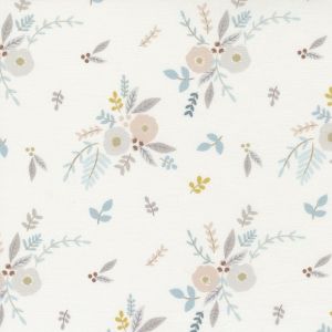 Little Ducklings - Floral Bouquet white - Paper and Cloth  - Moda Fabrics