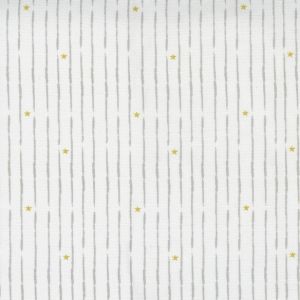Little Ducklings - Broke Star Stripe white  - Paper and Cloth  - Moda Fabrics
