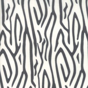 Reststück 78cmx112cm - Moda "Savannah" von Gingiber - Zebra Stripe - charcoal