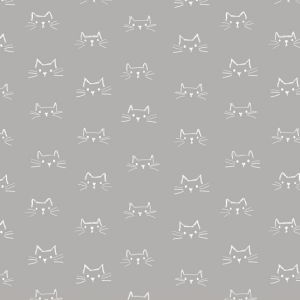 Windham Fabrics - Mod Cats - grau