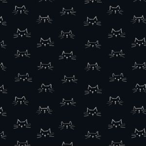Windham Fabrics - Mod Cats - schwarz