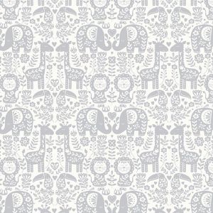Makower - Baby Safari - Pairs - grey
