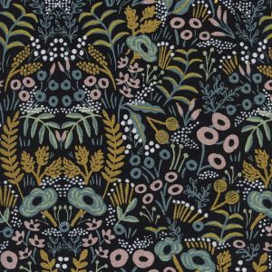 Cotton+Steel Canvas - Menagerie - Tapestry midnight metallic