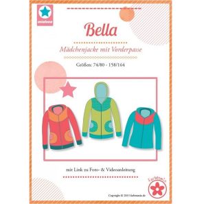 Bella Farbenmix Mädchenjacke mit Vorderpasse Schnittmuster