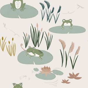 RJR Fabrics - Pond Life - Here little froggy - grass