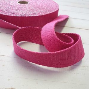 Glitzer Gurtband - 30mm - pink
