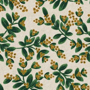 Cotton+Steel Canvas - Holiday Classics - Mistletoe - natural