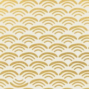 Ruby Star Society Canvas - Koi Pond - Smile and Wave - metallic gold