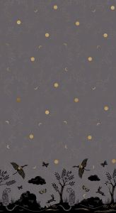 Tigerfly Chrysalis Panel - Ruby Star Society - slate gray metallic